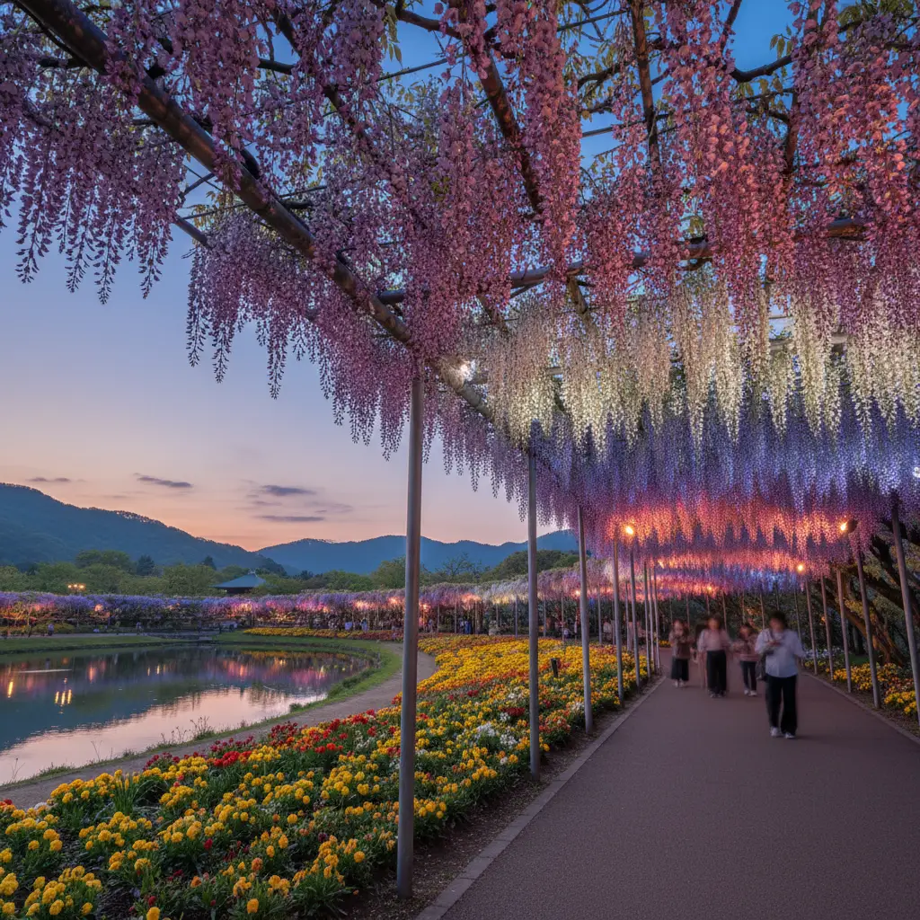 Vườn hoa Ashikaga Nơi những giấc mơ hoa trở thành hiện thực