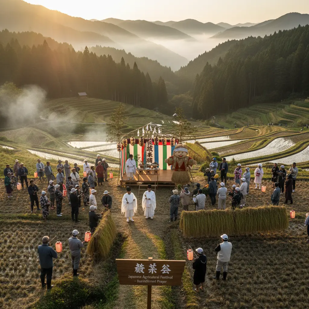 Lễ hội nông nghiệp là dịp người dân Nhật Bản cầu nguyện cho mùa màng bội thu và bày tỏ lòng biết ơn