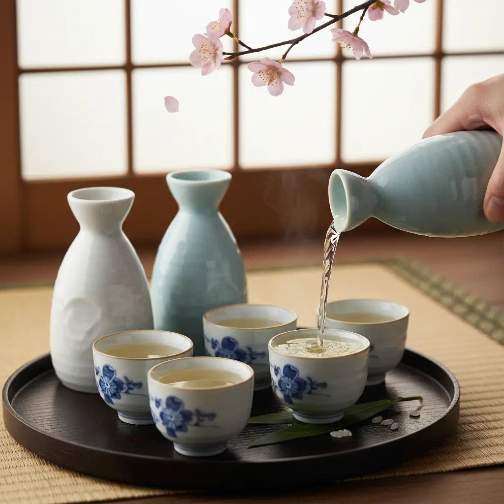 Những chai Sake truyền thống với đa dạng chủng loại