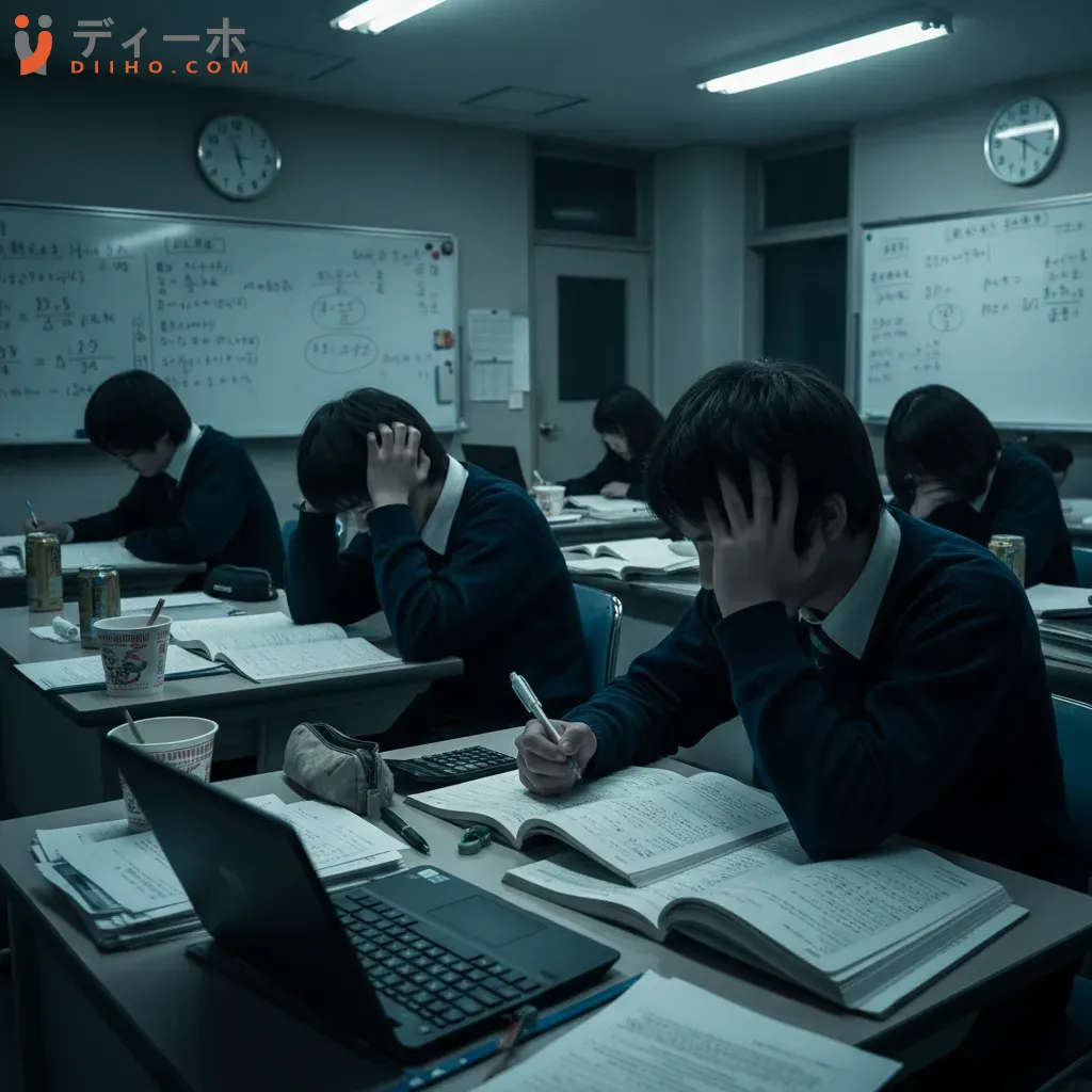 Học sinh Nhật Bản học thêm tại các trung tâm Juku sau giờ học chính thức đối mặt với áp lực thi cử khốc liệt