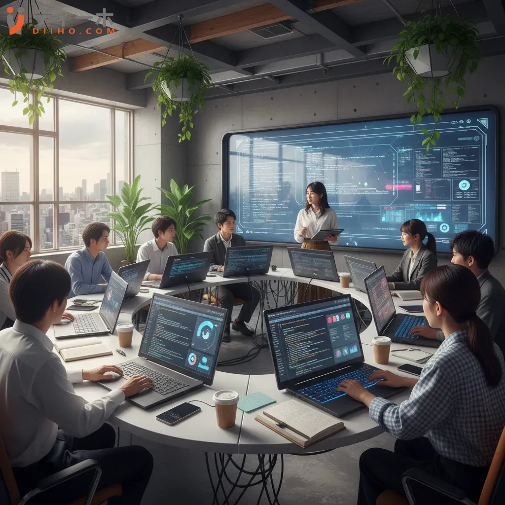 Thanh niên Nhật Bản tham gia các khóa học lập trình và khoa học dữ liệu để nâng cao kỹ năng số