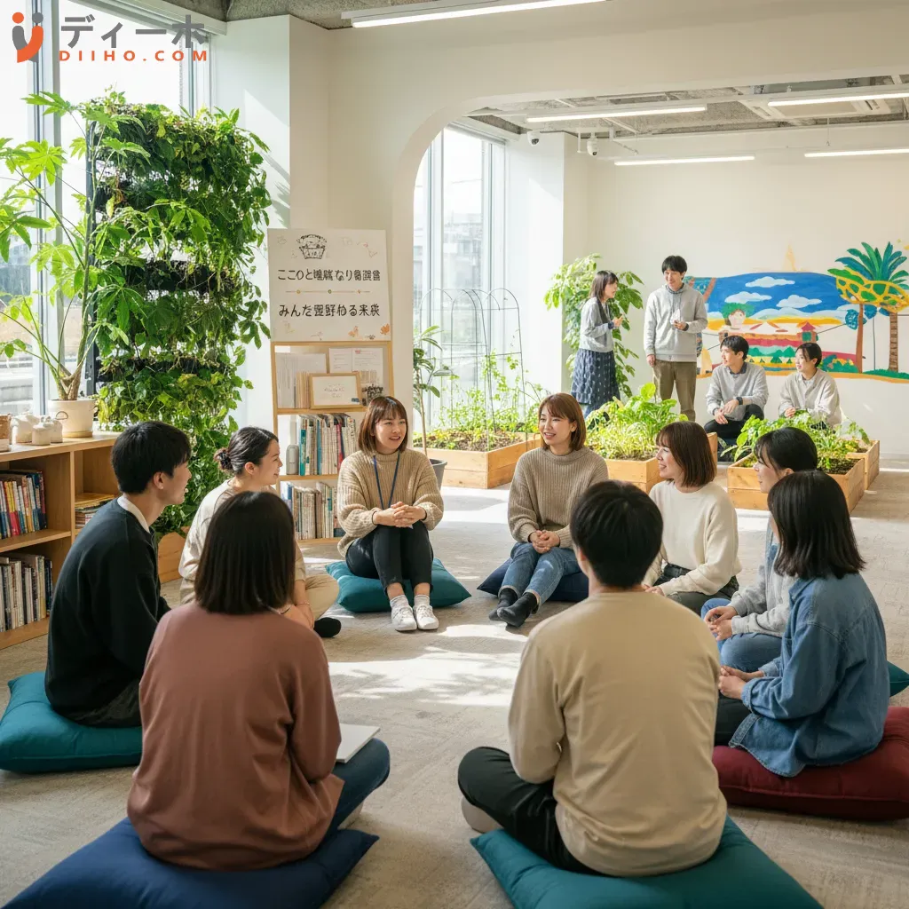 Các bạn trẻ Nhật Bản tham gia buổi tư vấn tâm lý và hoạt động nhóm để nâng cao sức khỏe tinh thần