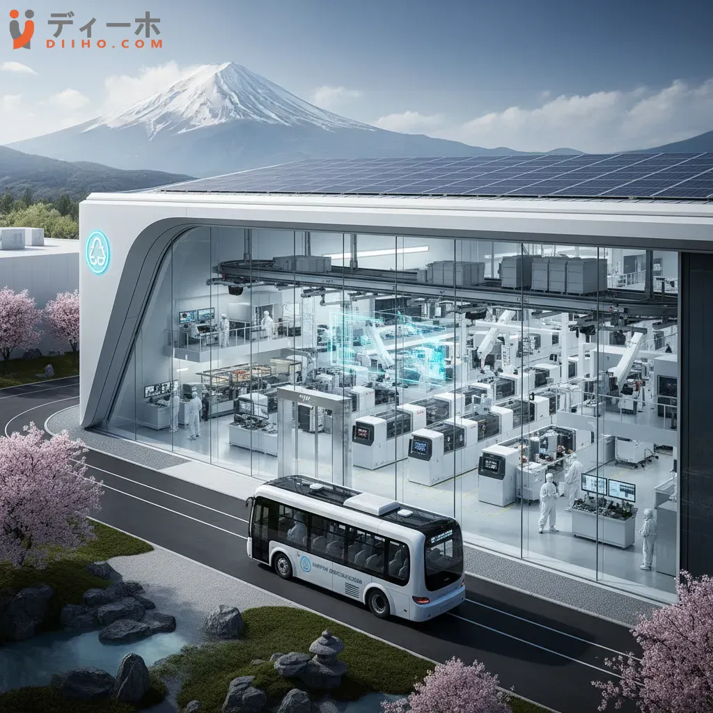 Một nhà máy sản xuất bán dẫn hiện đại biểu tượng cho sự đầu tư mạnh mẽ vào công nghệ của Nhật Bản