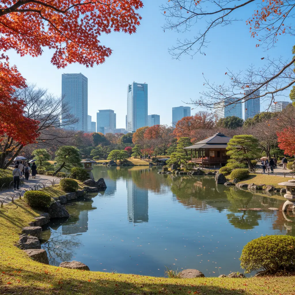 Shinjuku Gyoen ốc đảo xanh giữa lòng Tokyo với sự pha trộn kiến trúc độc đáo
