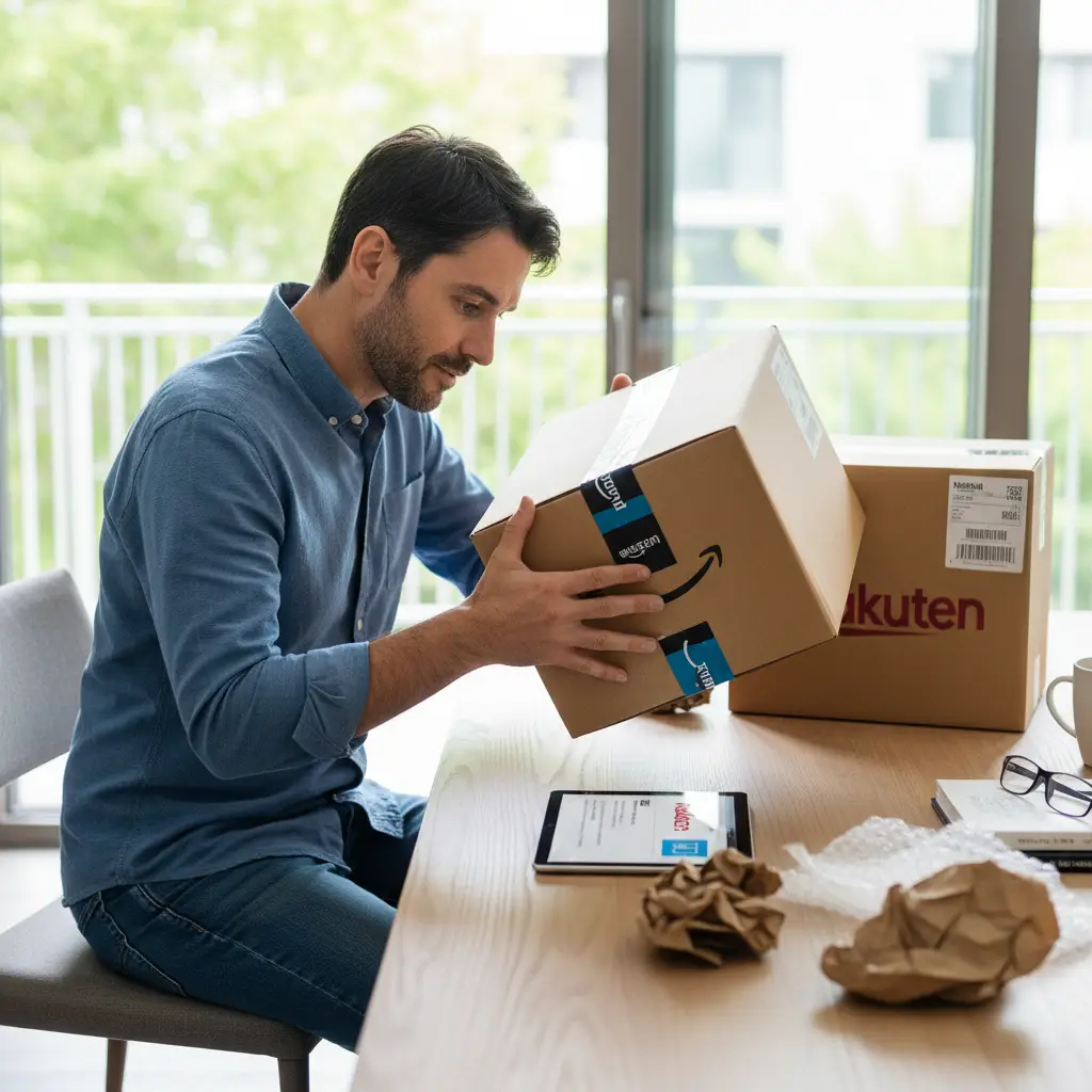 So sánh trải nghiệm nhận hàng từ Amazon và Rakuten