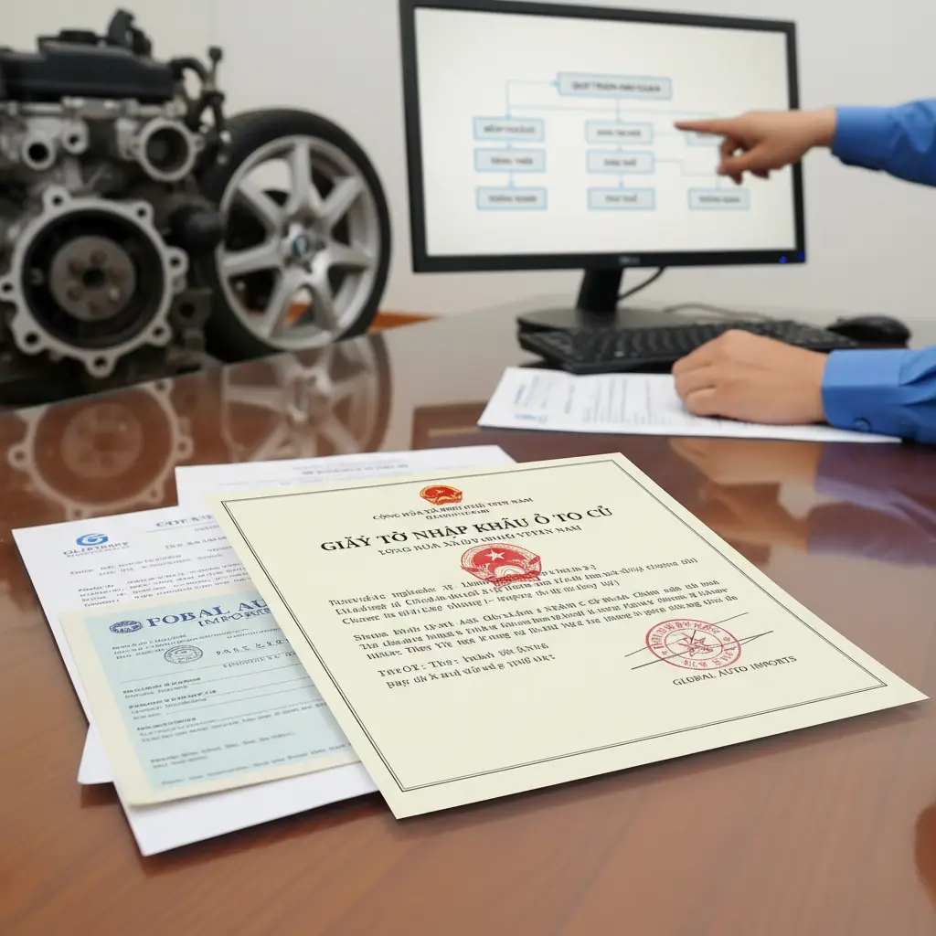 Quy trình nhập khẩu xe ô tô cũ từ Nhật Bản về Việt Nam đòi hỏi nhiều giấy tờ và thủ tục phức tạp