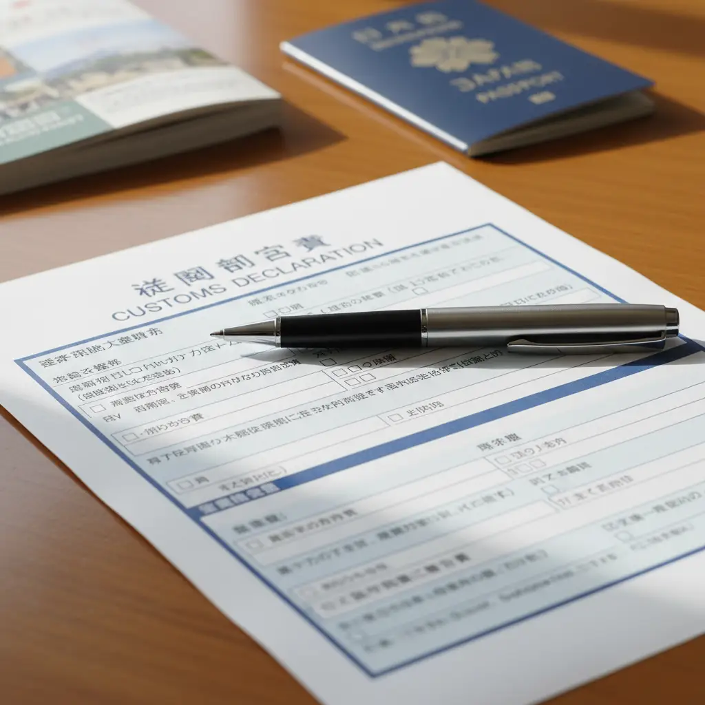 Du khách cần điền đầy đủ và trung thực thông tin trên tờ khai hải quan Nhật Bản