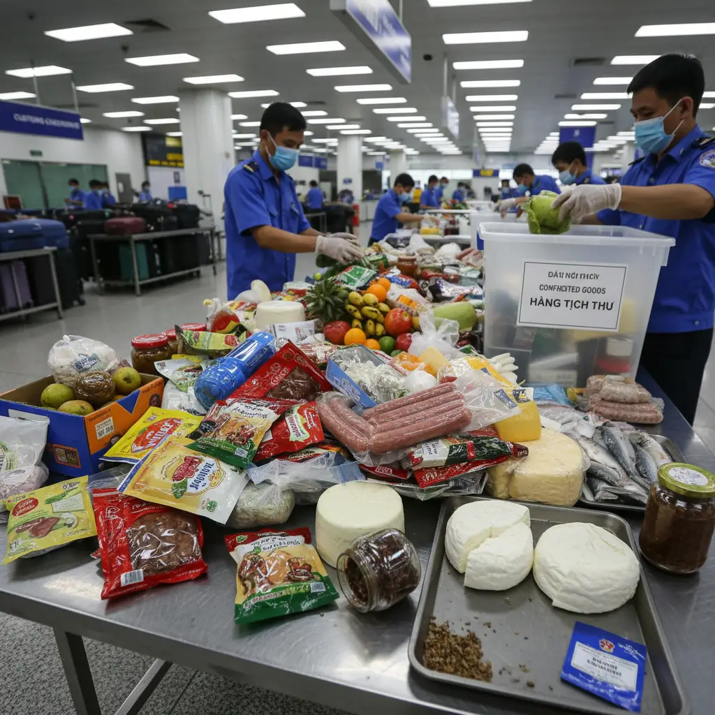Hải quan Nhật Bản tịch thu thực phẩm không được phép nhập cảnh để bảo vệ nông nghiệp và sức khỏe cộng đồng