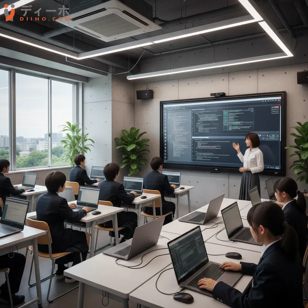 Học sinh Nhật Bản tham gia tiết học lập trình rèn luyện kỹ năng công nghệ cần thiết cho tương lai số