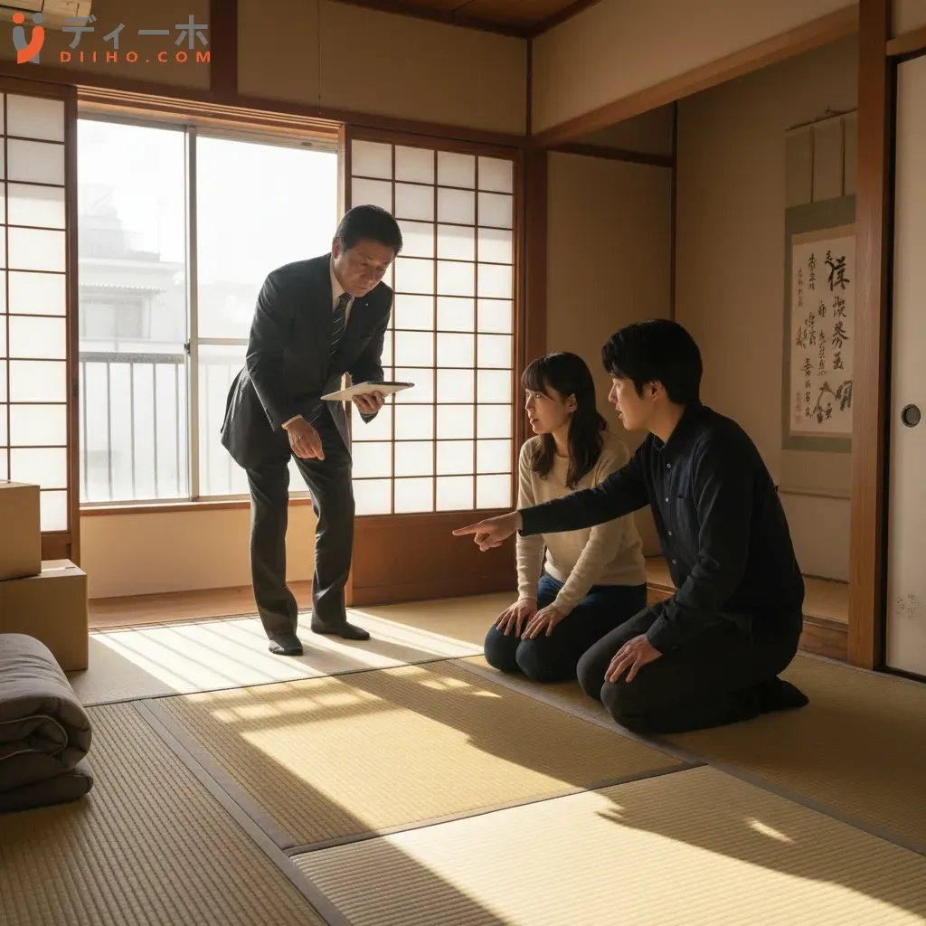 Kiểm tra tình trạng nhà trước khi trả nhà ở Nhật Bản