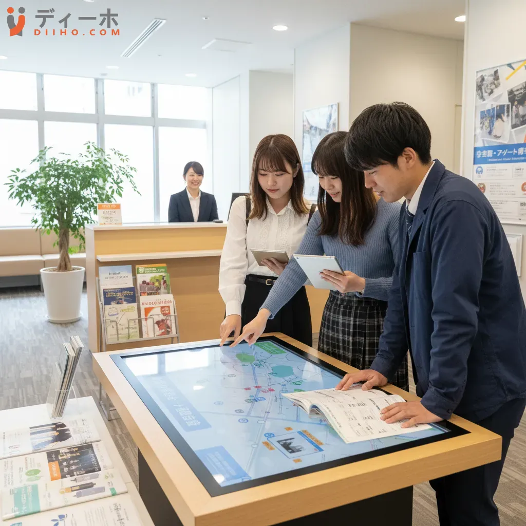 Văn phòng hỗ trợ sinh viên quốc tế tại một trường đại học Nhật Bản