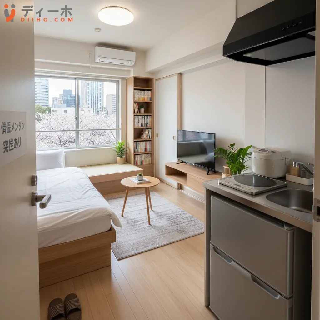 Một căn hộ điển hình dành cho sinh viên thuê ngoài tại Nhật Bản