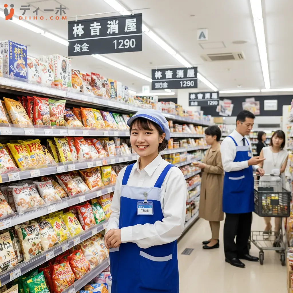 Du học sinh Việt Nam làm thêm tại siêu thị ở Nhật Bản