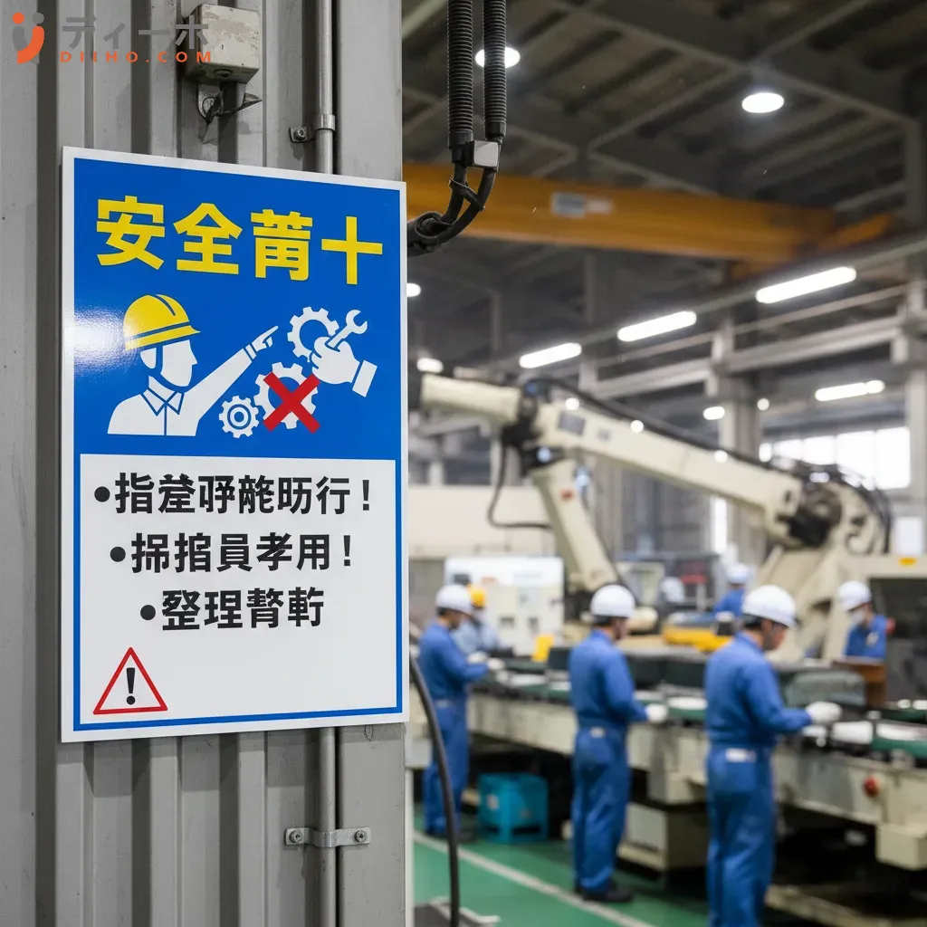 Các biển báo an toàn lao động phổ biến trong nhà máy Nhật Bản